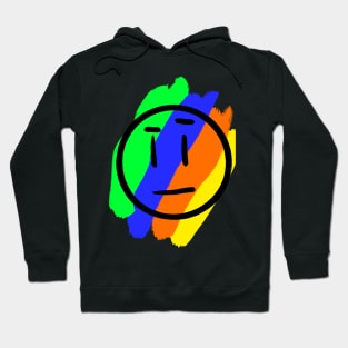 Colorful Confused Face Hoodie